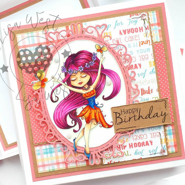 Serenity Fairy Wishes - Big Kahuna Digital Crafts, digital Stamp card making printable downloads.