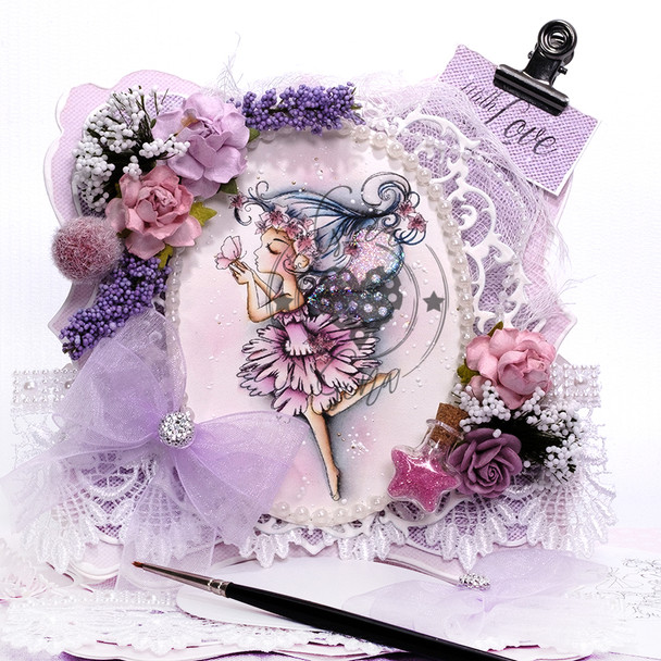 Serenity Fairy Kisses - Digital Crafts, digital Stamp card making printable download