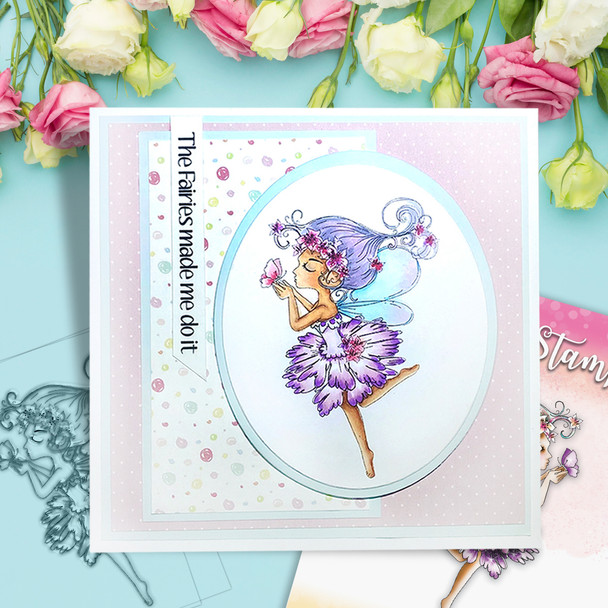 Serenity Fairy Kisses - Digital Crafts, digital Stamp card making printable download