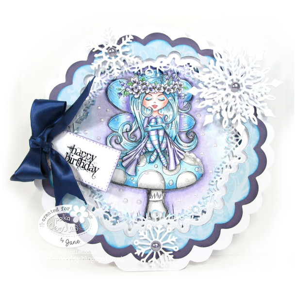 Serenity Fairy Resting - Digital Crafts, digital Stamp card making printable download