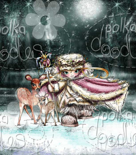 Husky Hugs - Octavia Frosted Winter - Digital STAMP CRAFT Download