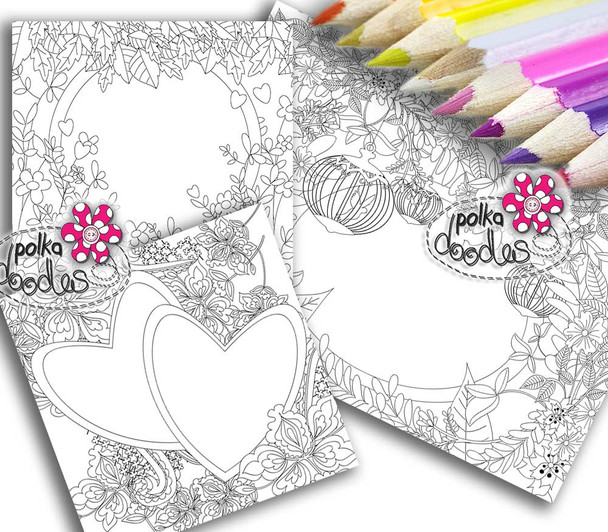 Adult Colouring pages bundle 20 - Downloadable Adult printable Colouring Book Pages