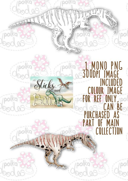 Sticks & Bones - Dinosaur 7 - Digital Stamp CRAFT Download
