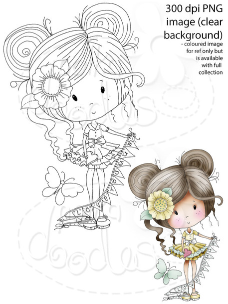 Love You Mum Banner - Winnie Sugar Sprinkles Spring - Cute Printable Digital Stamp Card making Craft Download