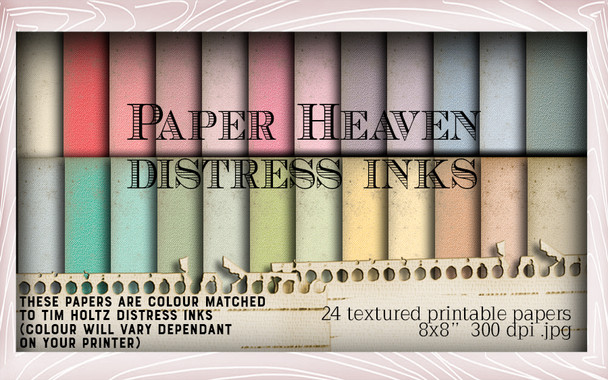 Lil Miss Sugarpops Kit 2 Distress ink papers bundle...Craft printable download digital stamps/digi scrap kit