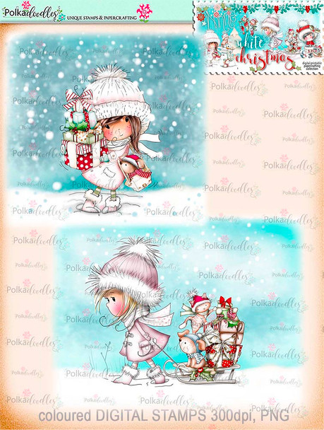 Winnie White Christmas Big Kahuna download including printable Winnie Coloured Toppers