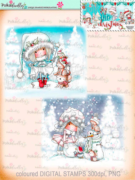 Winnie White Christmas Big Kahuna download including printable Winnie Coloured Toppers