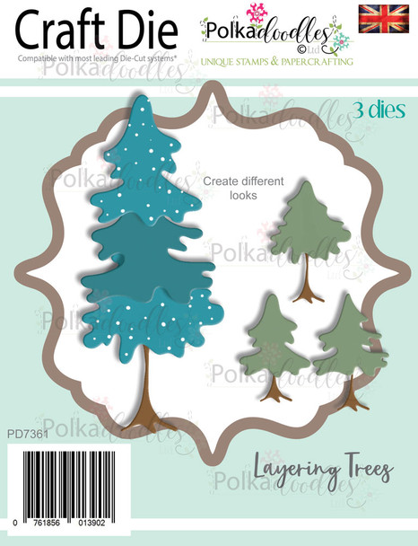 Layering Trees - Christmas holiday Craft cutting die