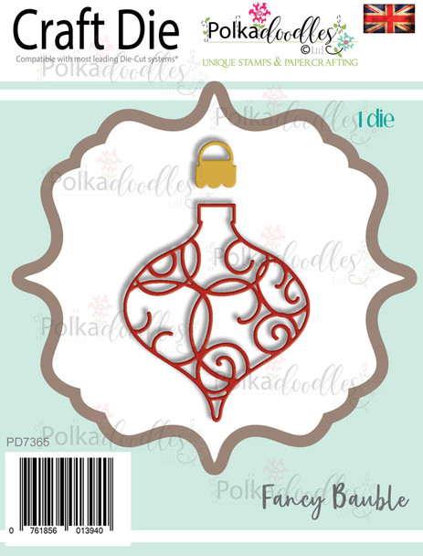 Fancy Intricate Bauble - Christmas Craft cutting die