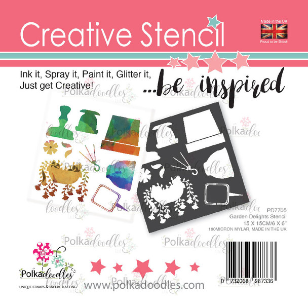 Garden Delights creative craft stencil