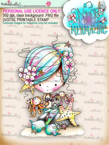 Winnie Mermaid Mermazing - super bundle digi scrap printable downloads