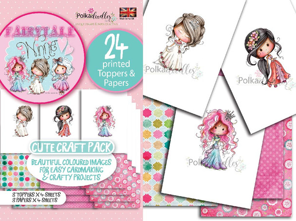 Winnie Fairytale Printed Topper pack 2 - 24 sheets