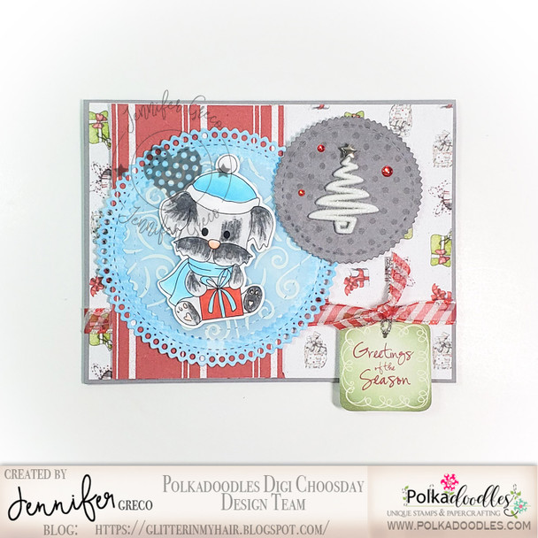 Cooper Gift Box - Coloured - Too Cute digital papercrafting download