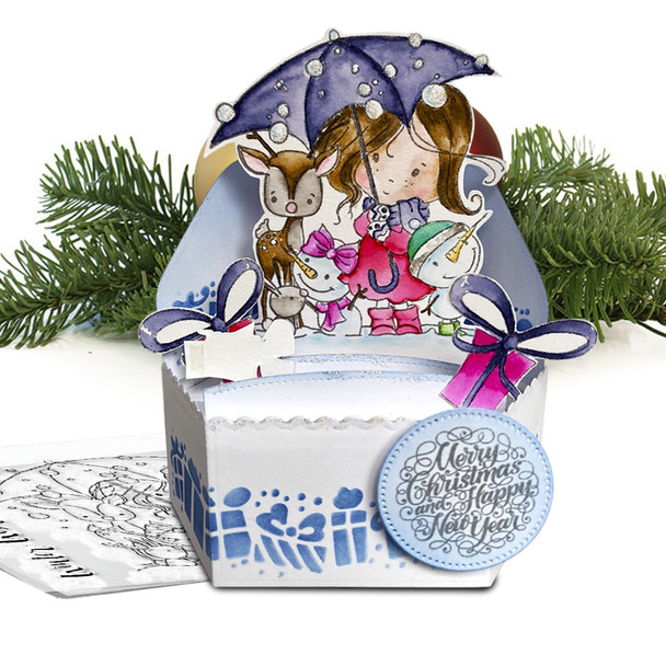 Winnie Winter Wishes - CLEAR POLYMER STAMP