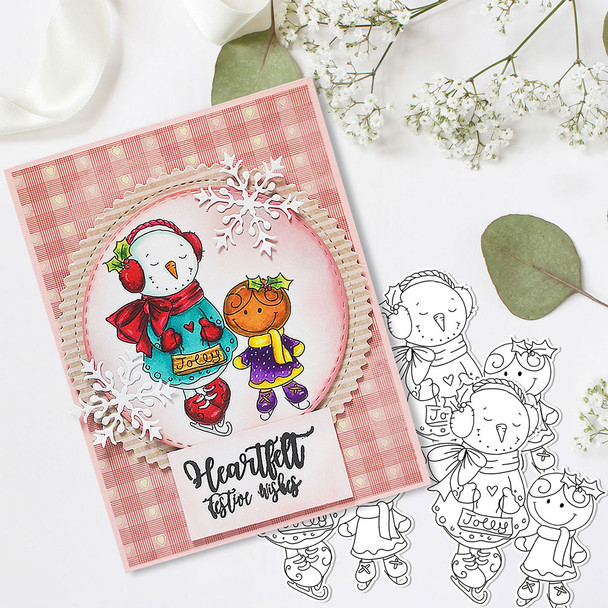 Frostella & Ginger PRECOLOURED - Too Cute digital papercrafting download