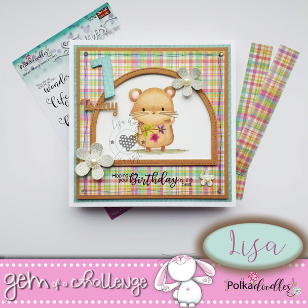 Too Cute Hamster Love digital papercrafting download