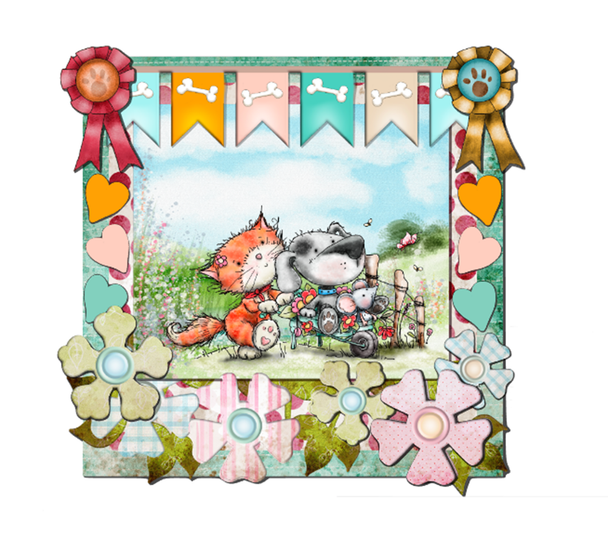 Horace & Boo in the Garden - clear Stamp set