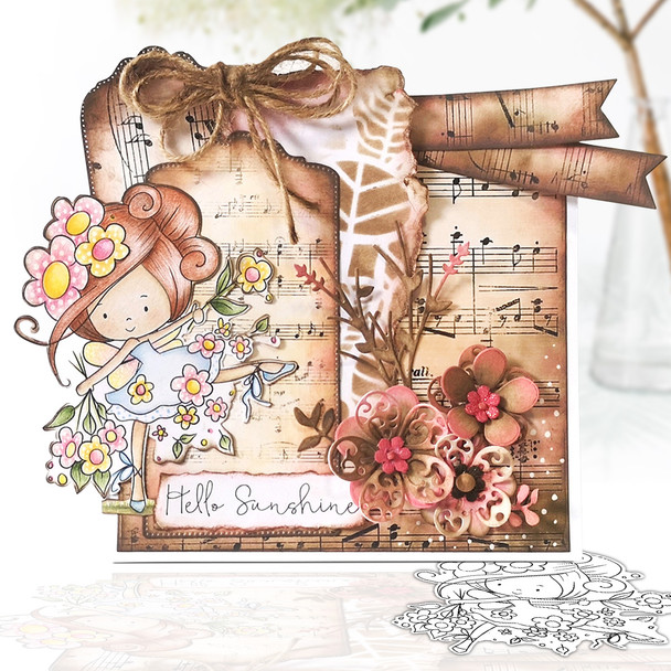 Pretty Flower Flourish card making crafting cutter die set Pretty Flower Flourish card making crafting cutter die set