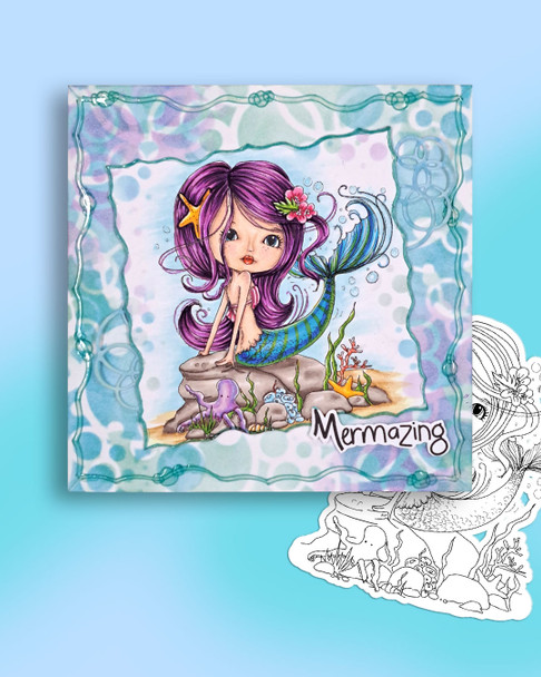 HELLO THERE - MERIBELLE Mermaid Clear Stamp
