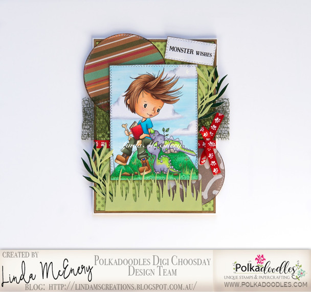 LITTLE DUDES DINOSAURS - Clear Stamp