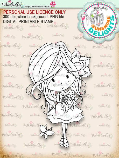 Sunshine Delight Bouquet - Winnie Sunshine Delights digi scrap printable download