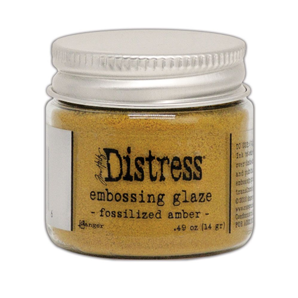Distress Embossing Glaze - Fossilized Amber (TDE70986)