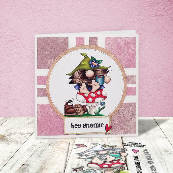 Gnome For Tea - 6 Clear Stamps
