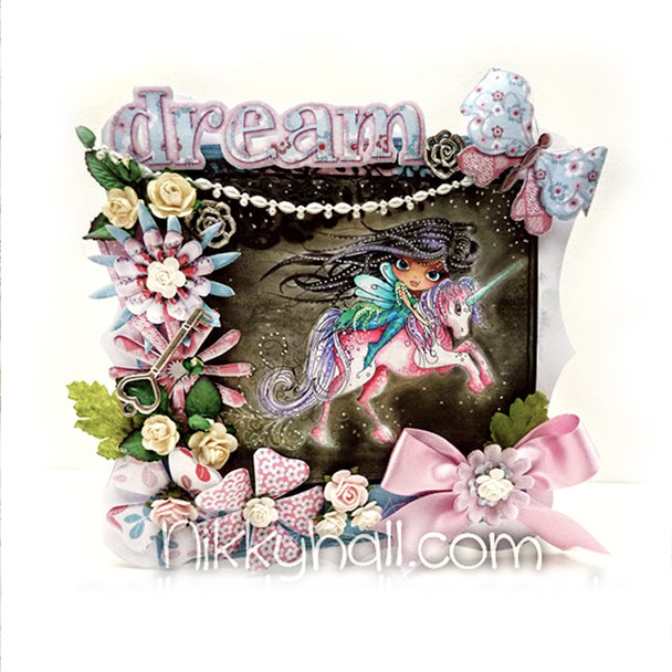 Octavia Moonfly Unicorn Digital Stamp Craft Download