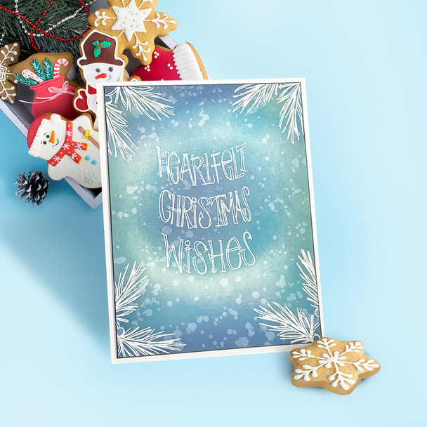 Heartfelt & Joy Christmas Text clear Stamp set