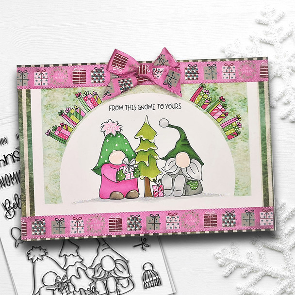 Christmas Fishes Gnome clear stamp set