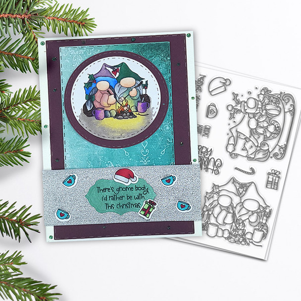 Sleigh The Season Christmas Holiday stamp set (PD8098A)