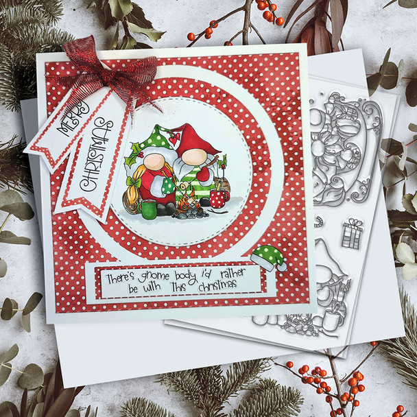 Sleigh The Season Christmas Holiday stamp set (PD8098A)