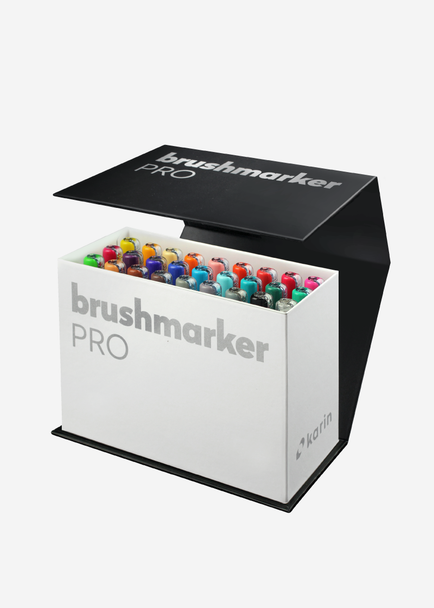 Karin Brushmarker Pro Mini Box 26 Color Set +1 blender