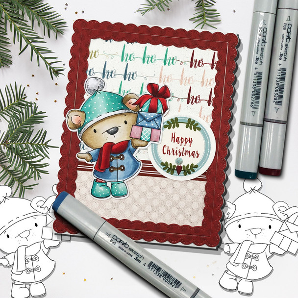 Too Cute Winter Wonders Bears & Elephants Big Kahuna Bundle - Christmas Holiday Too Cute digital stamp downloads including SVG files