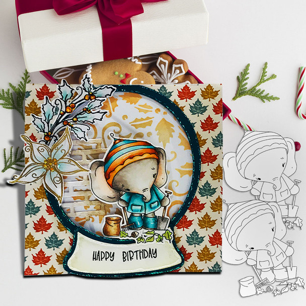 Too Cute Winter Wonders Bears & Elephants Big Kahuna Bundle - Christmas Holiday Too Cute digital stamp downloads including SVG files