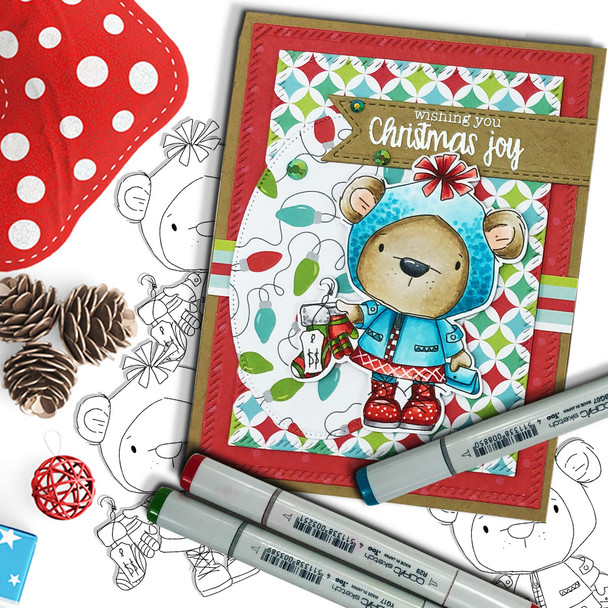 Too Cute Winter Wonders Bears & Elephants Big Kahuna Bundle - Christmas Holiday Too Cute digital stamp downloads including SVG files