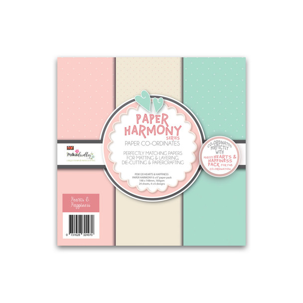 HEARTS AND HAPPINESS HARMONY PAPER PACK 6 x 6"