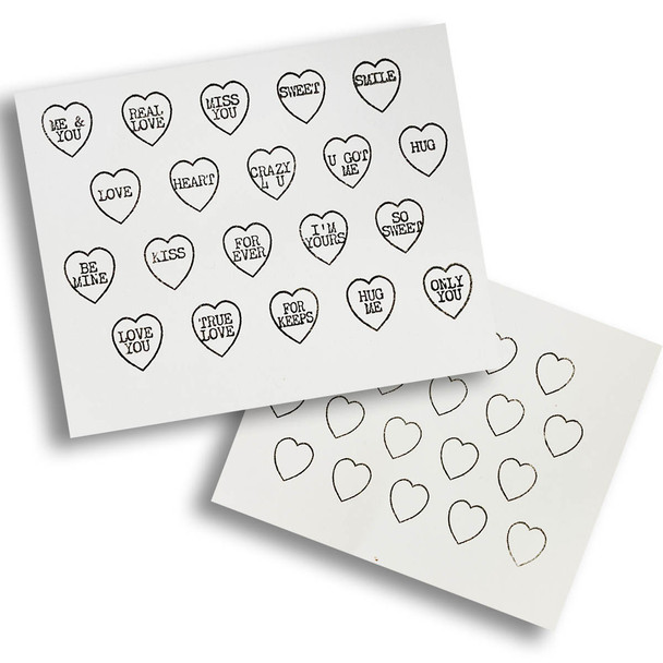 Hearts & Circles - 3 Layering Stencils Pack
