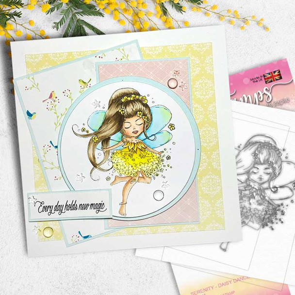 SERENITY Daisy Dance - CLEAR POLYMER STAMP (PD7848)