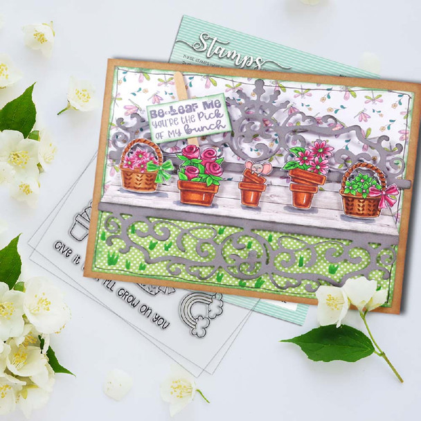 Grow on You 4 x 4" Clear Stamp set