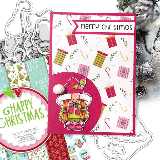 Gnome Christmas Joy Matchables Stamp set