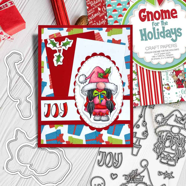 Gnome Christmas Joy Matchables Stamp set