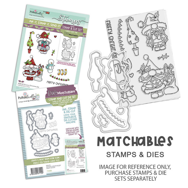 Gnome Christmas Joy Stamp Matchables die set