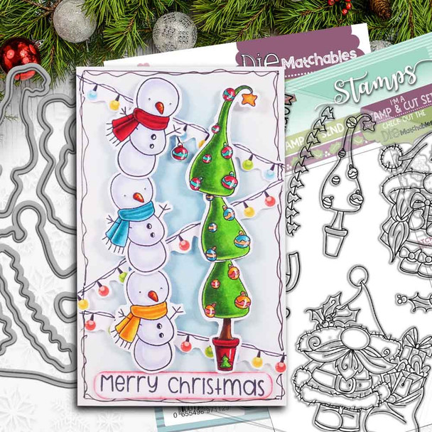 Gnome Christmas Joy Matchables die set