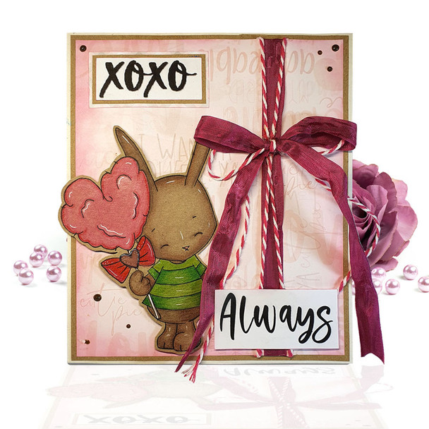 Together Always - Love Always printable craft digital stamp download with free SVG /DXF files