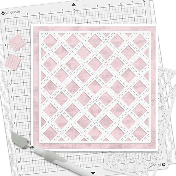 Diamond Lattice - SVG/DXF Files for papercrafting