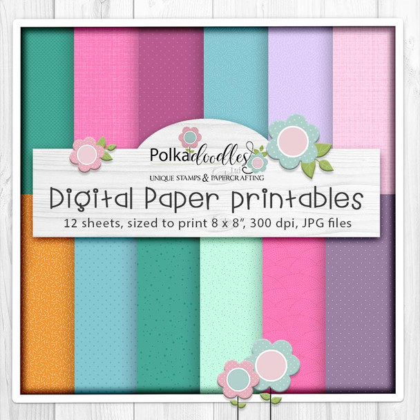 Zodiac co-ordinates - Printable Paper Patterns for cardmaking, craft, scrapbooking & stickers