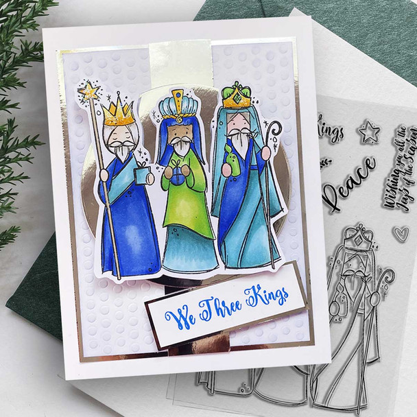 Three Kings Stamps 4 x 6" photopolymer stamp set