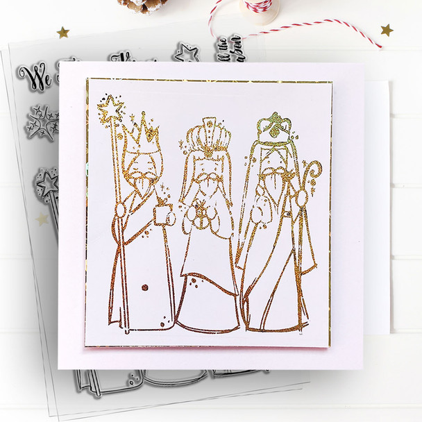 Three Kings Stamps 4 x 6" photopolymer stamp set