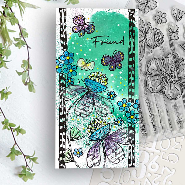 Funky Flower Friend - Funky Flowers Clear Stamp set